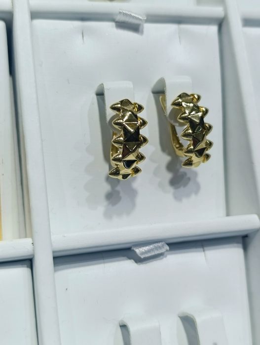 Тилла зирак, Золотые серьги, CARTIER Проба 585,вес 4,11 гр