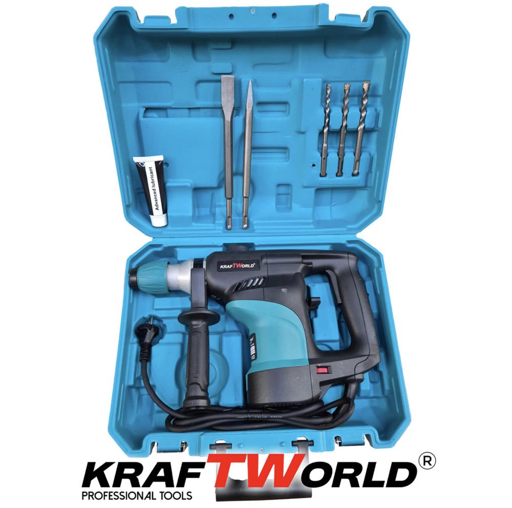 Мощен Ударен Къртач 2000W 5.5J KraftWorld за Тежки Задачи
