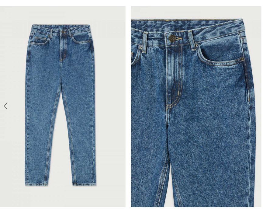 American vintage НОВ дънков панталон 100% памук, 34