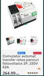 ATS comutator automat rețea panouri fotovoltaice generator