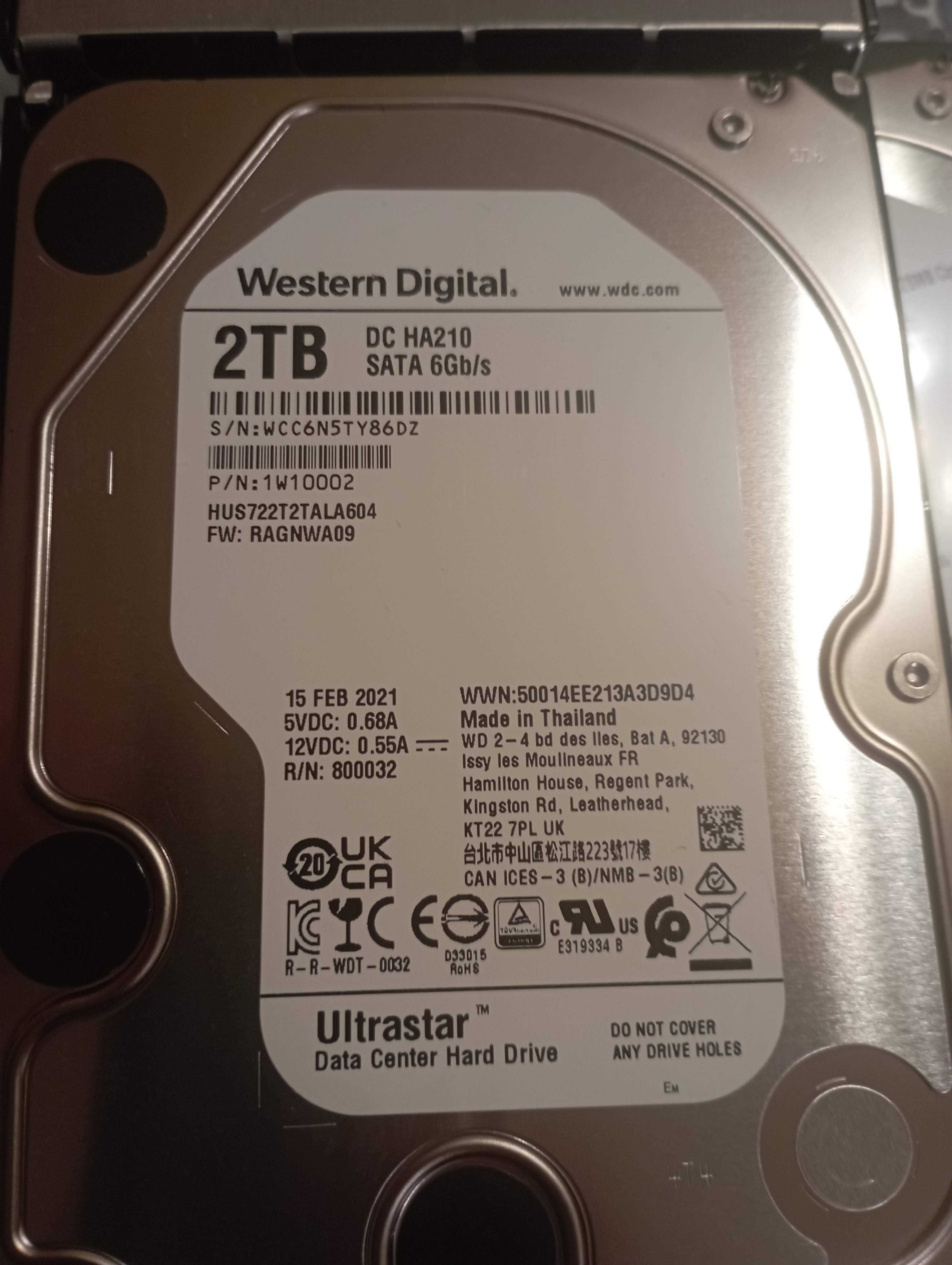 5 БР - Хард диск WD Ultrastar 7K2, 2TB, 7200rpm, 128 MB, SATA III