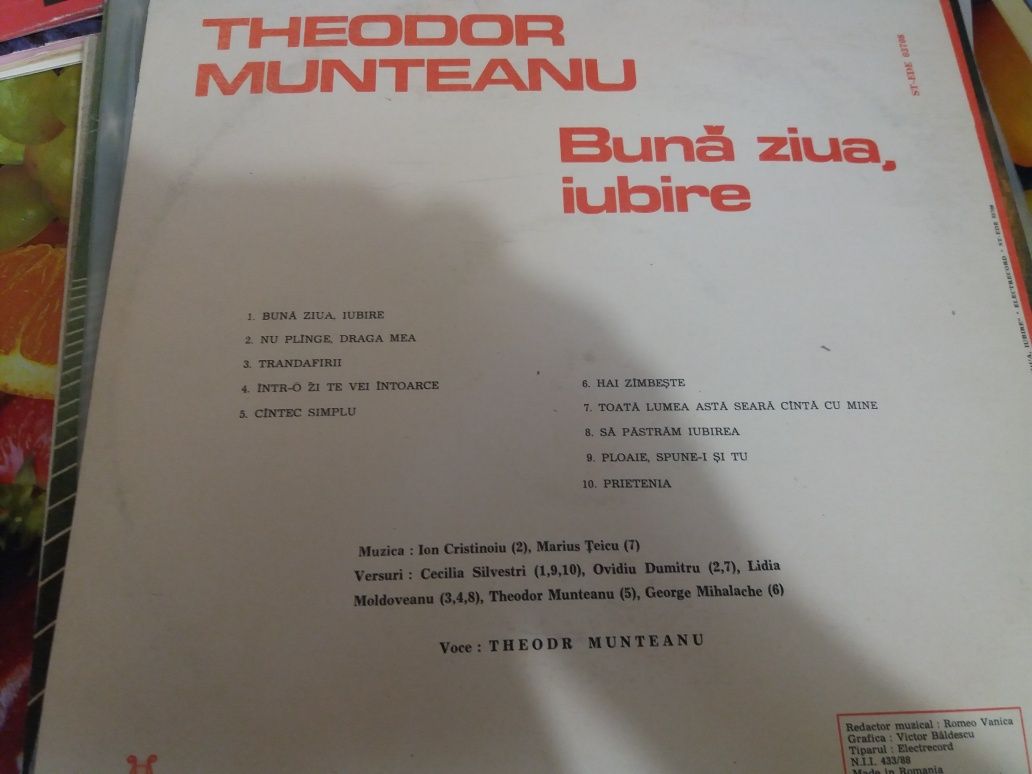 Disc vinil Theodor Munteanu