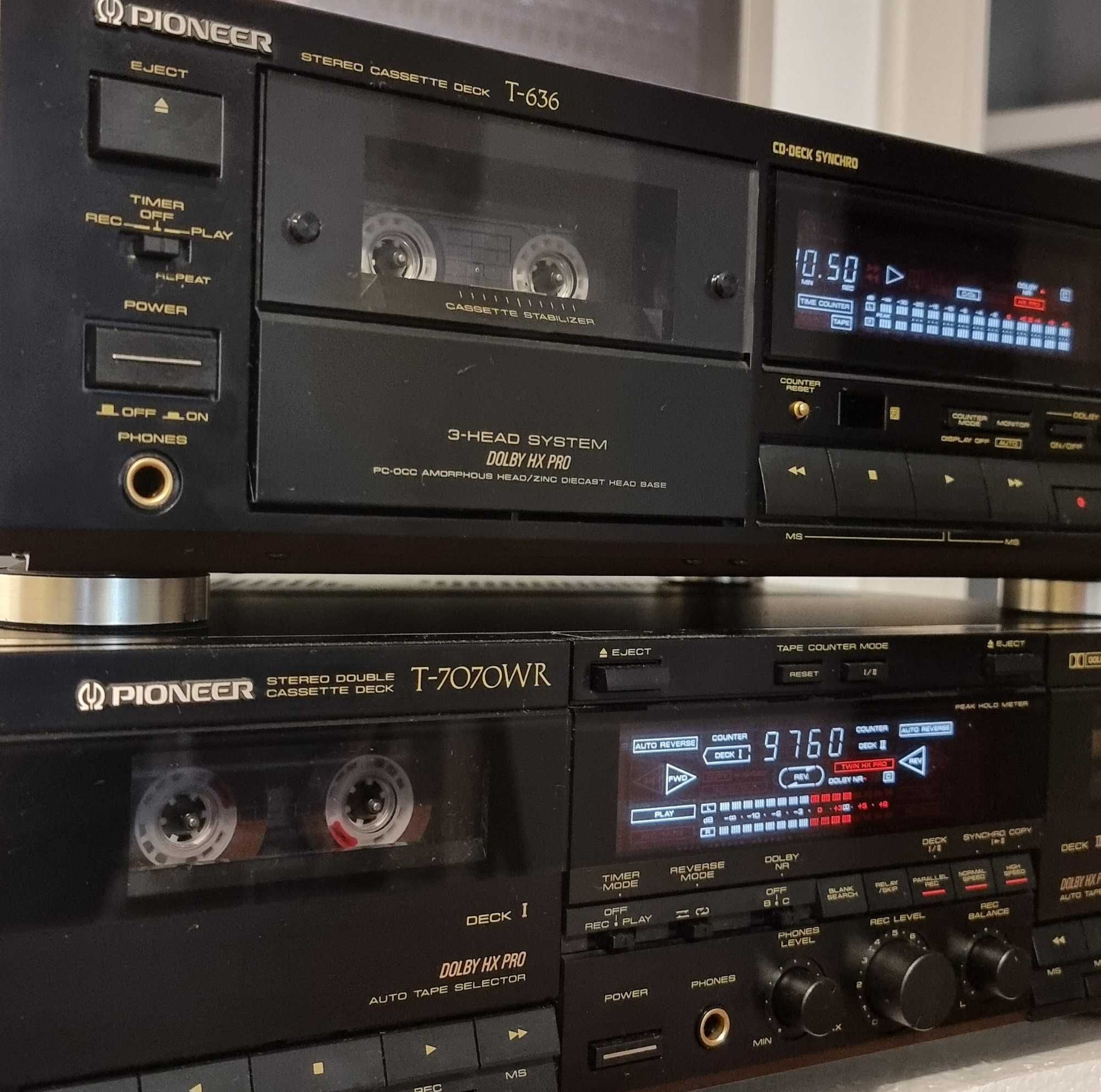 кассетная дека Pioneer T-636   магнитофон