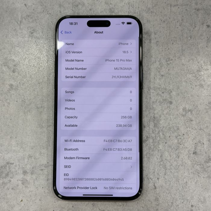 iPhone 15 Pro Max 256GB 86%