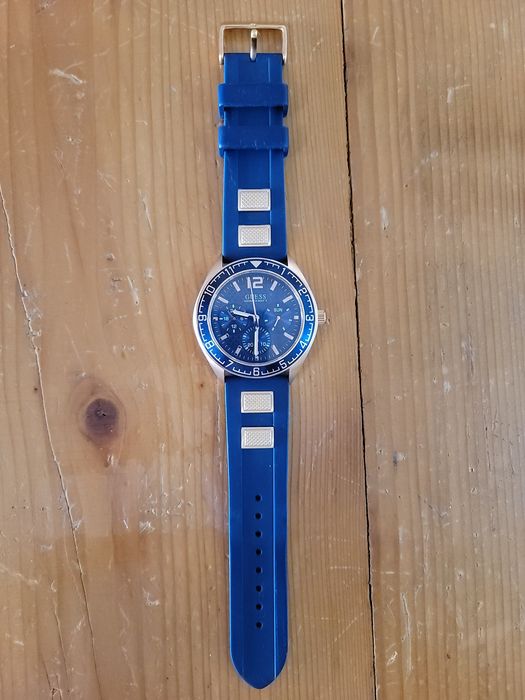 Ceas barbatesc GUESS - albastru/auriu 45mm