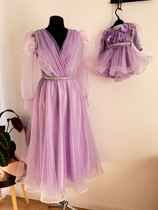 Set rochie mama fiica botez rochii pe comanda