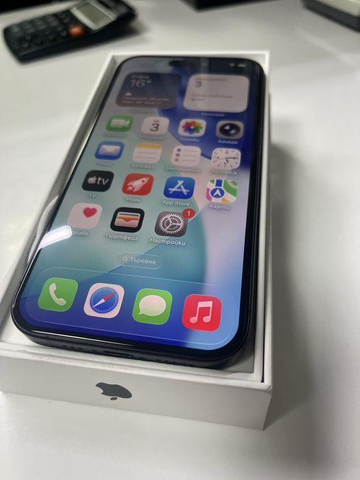 IPhone 15 Pro 256GB с кутия и кабел 91% батерия