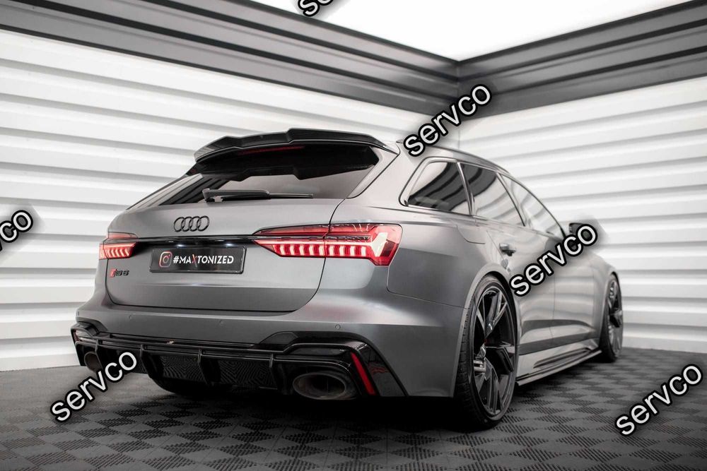 Eleron spoiler cap Audi RS6 C8 2019- v8 - Maxton Design Carbon