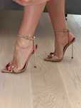 Sandale Hardot 35 elegante din piele naturala bej