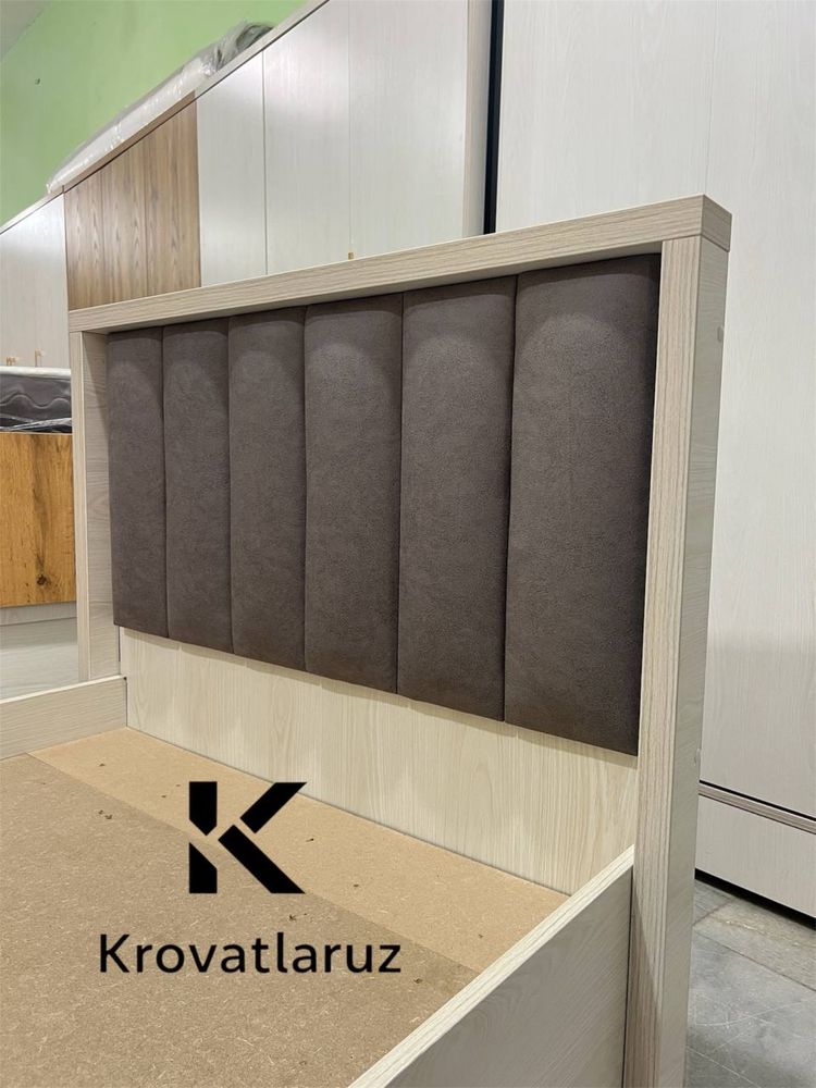 Matrasli krovat 205×96 | Ortopedik | Bepul yetkazib berish