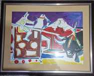 Vand Tablou abstract Roberto Ortun̈o Pascual
