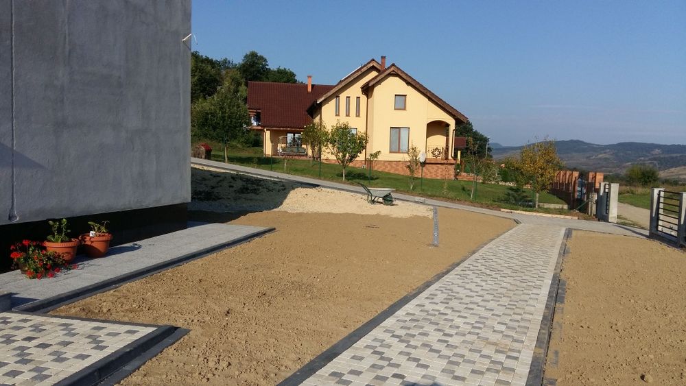 Montaj pavaje borduri rigole parcări terasamente