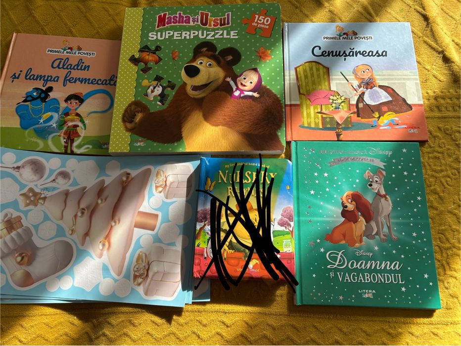 Carti de povesti si puzzle pt copii