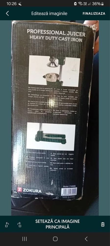 Presa Storcator manual profesional citrice
