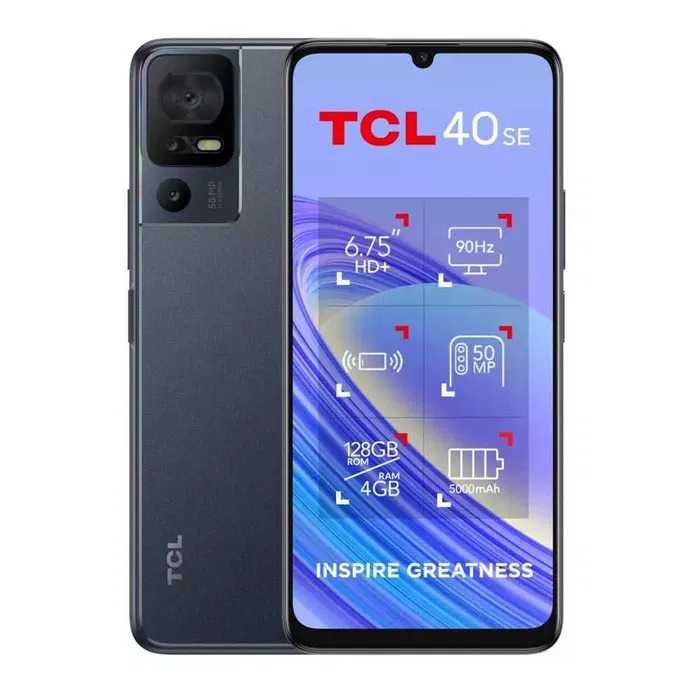 НОВ смартфон TCL 40 SE 256GB + подарък и гаранция до 05.07.2025г