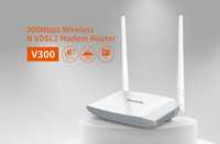 # WFi router Tenda v300 vDSL2/ADSL2+ N300 Modem роутер