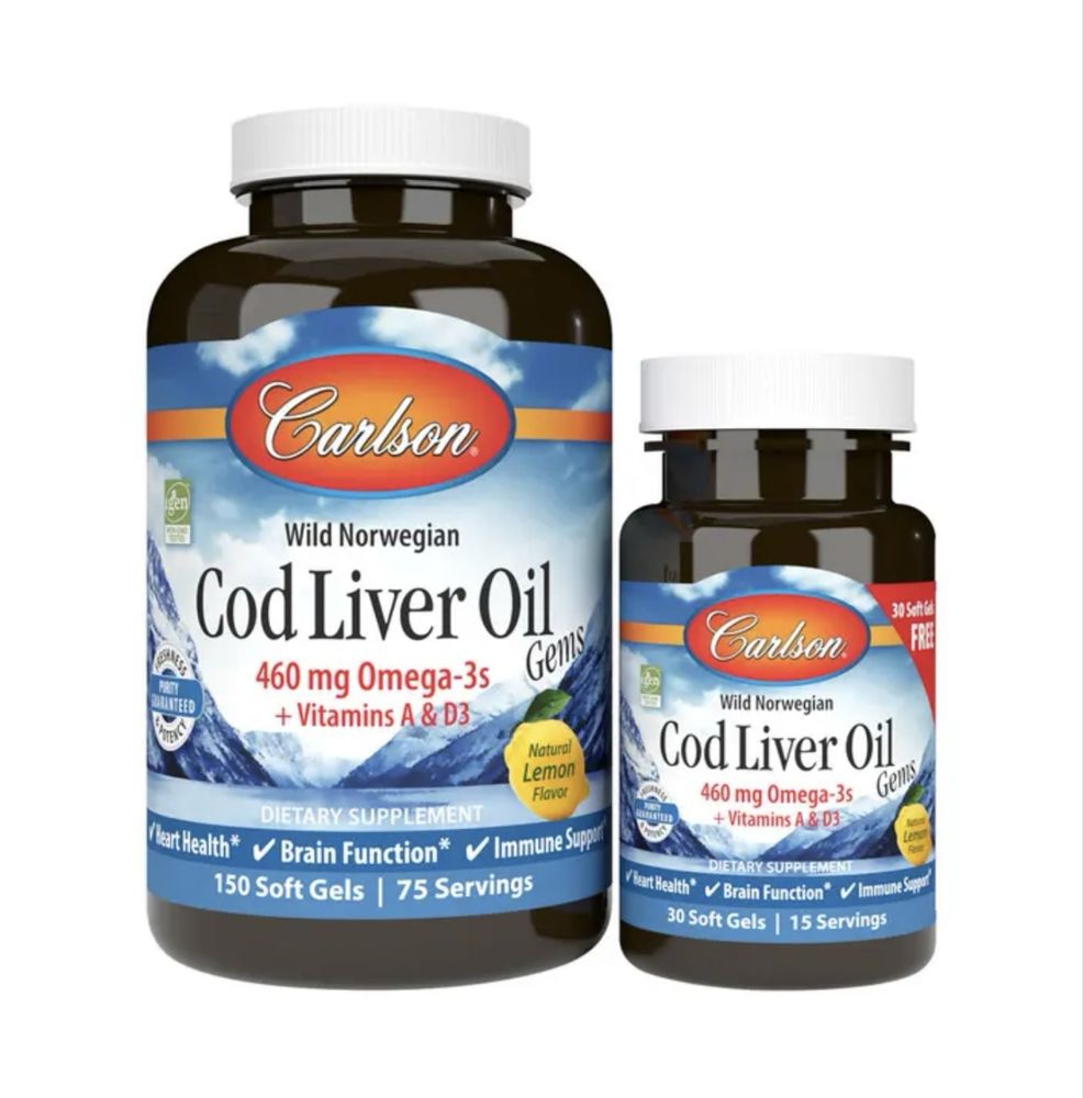 Carlson omega 3 cod liver oil vitamin a+ d3