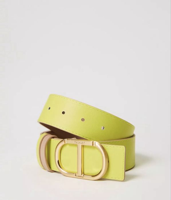 Двустранен колан TWINSET с двойна закопчалка