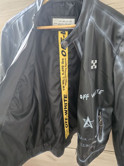 Geaca piele naturala OFF-White L