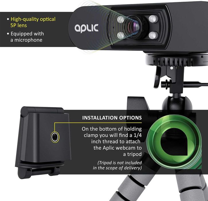 Cameră web Full HD 1080p cu microfon - 2k 1920x1080P,sigilat