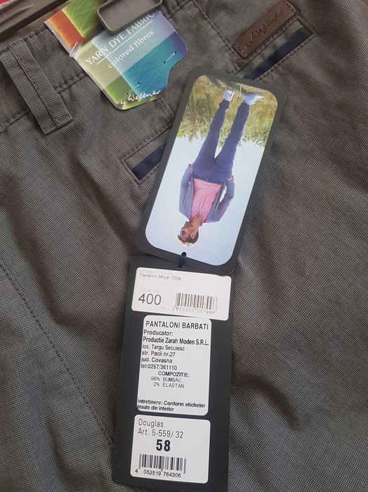 Pantaloni NOI gri inchis Wegener 58 (W/L 108/70)