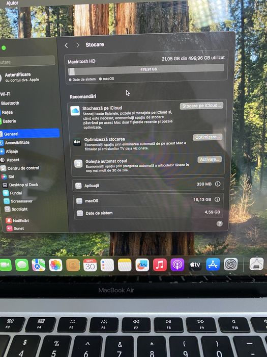 Apple MacBook Air 13 inch 2020 i5 8/500GB, Garantie 12 luni | Lensun