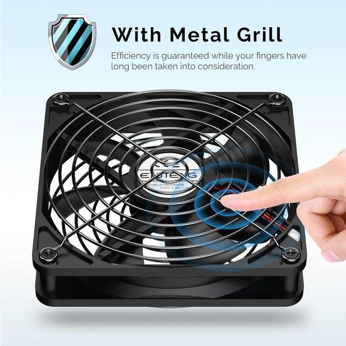 ELUTENG Ventilator USB dual 2in1 140mm 5V,3 viteze reglabile,carcasa