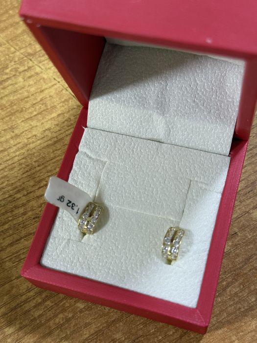 Золотые детские серьги