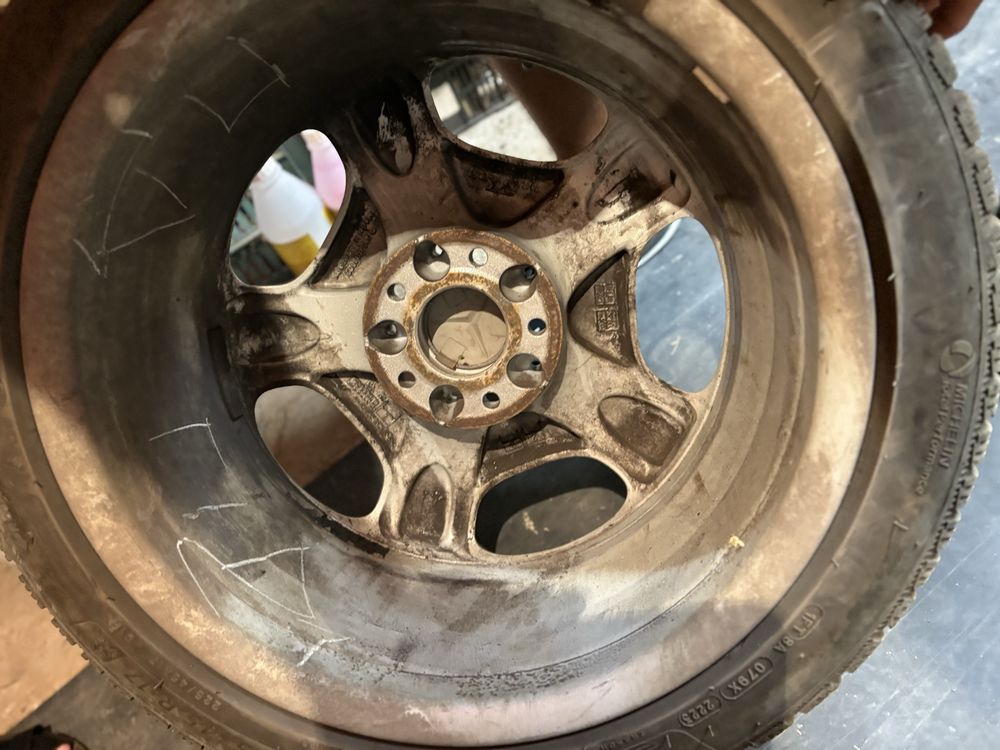 Джанти за мерцедес 17 оригинилни 5x112 66,6 централен отвор