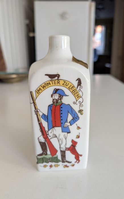 Decantor portelan Bavaria, decor patru anotimpuri