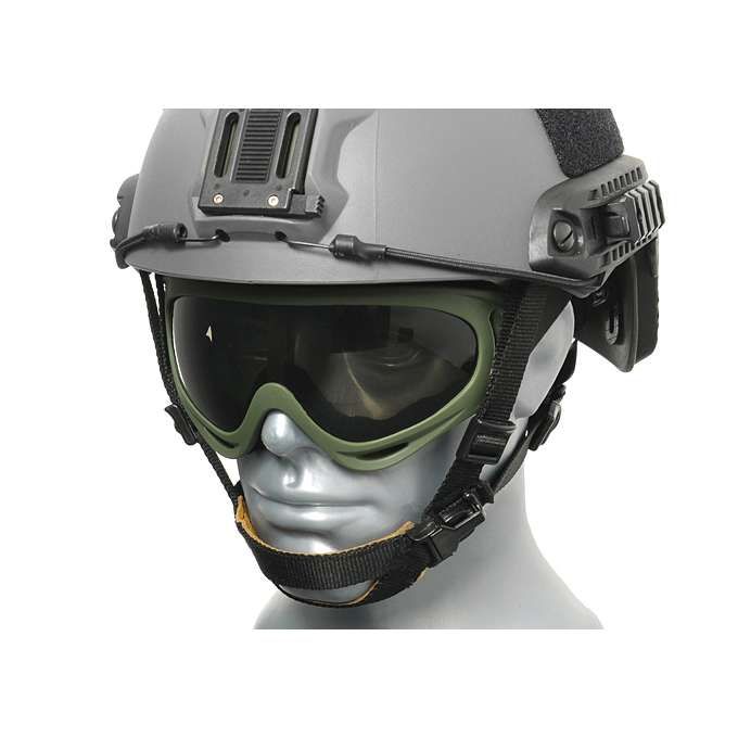 Ochelari Tactici Protectie Airsoft PJ V2 OLIVE Lentile Polycarbonate
