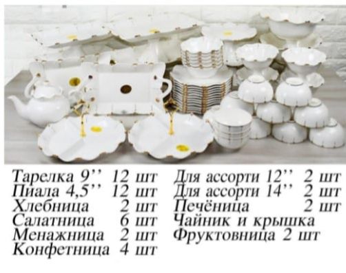 Сервиз посуда сатылады