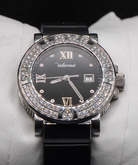 Швейцарски дамски часовник с 94 диаманта - Paul Picot  - Méditerranée