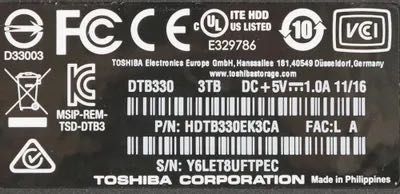 жесткий диск Toshiba 3T
