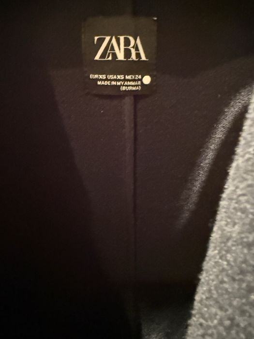 Zara палто тъмно синьо 39лв ХС размер