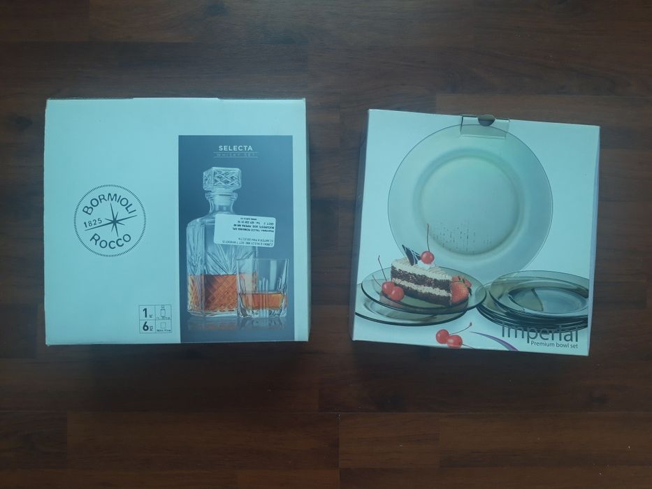 Set farfurii sticla desert