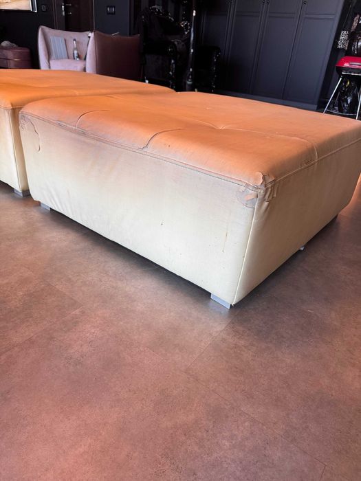 Tabureti XXL ce necesita retapitare 100x98cm - 2 bucati set