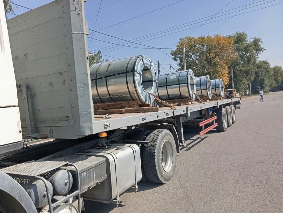 Услуги КАМАЗа, полуприцеп, длинномер, шаланда, бортовой тягач.