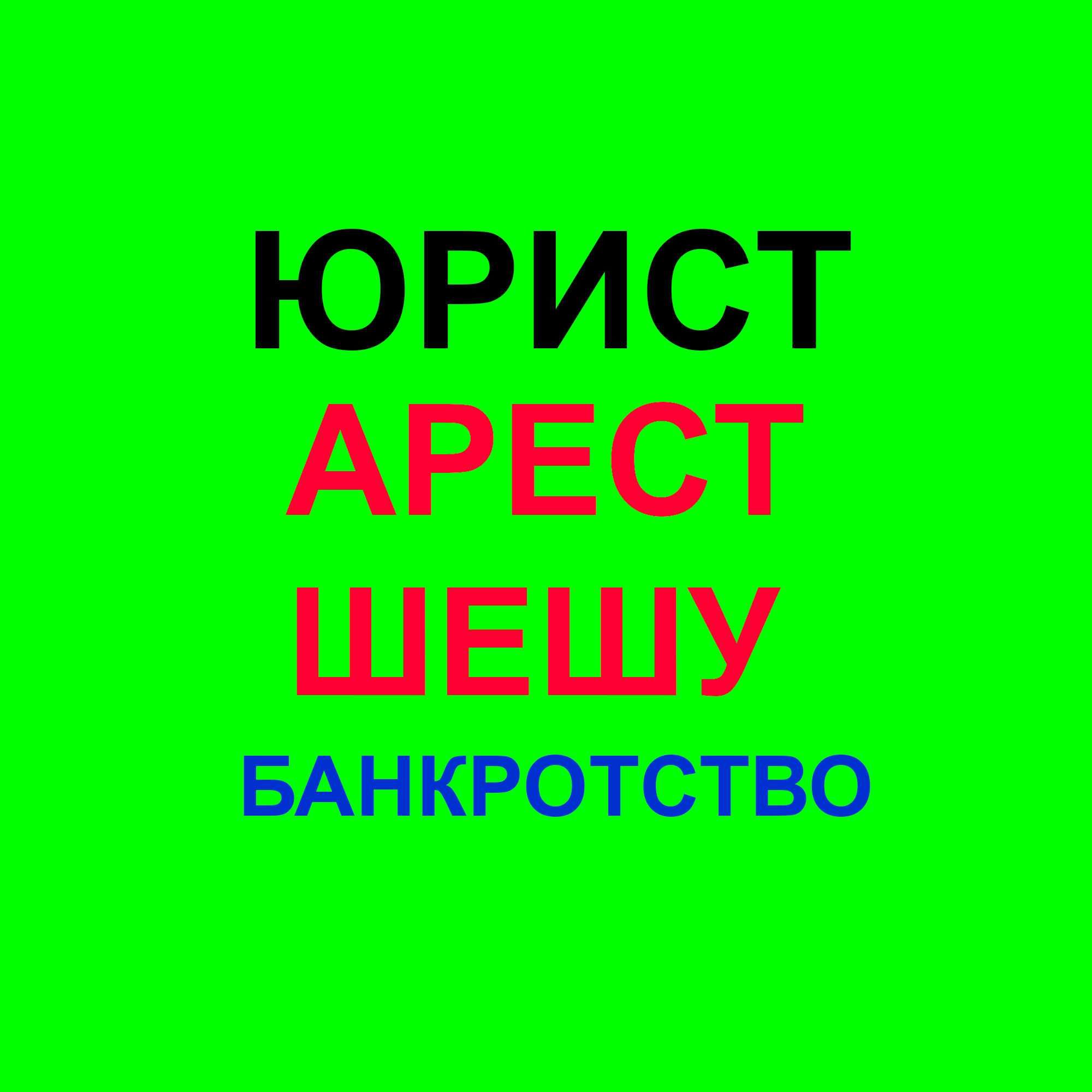 Арест шешу. Юрист по кредитам. Адвокат. Банкротство физических лиц.