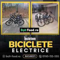 Bicicleta electrica de inchiriat pentru delivery Bolt food Glovo Tazz