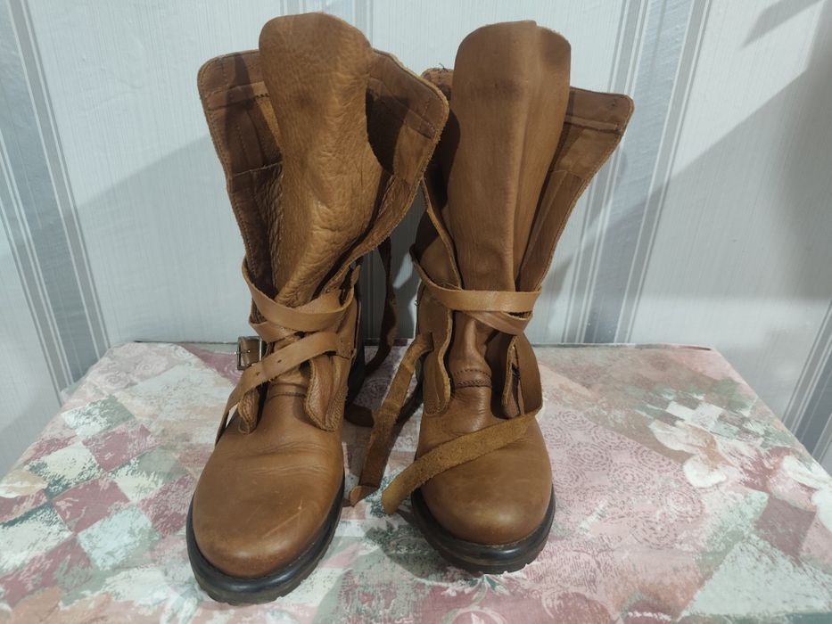 Дамски ботуши естествена кожа Steve Madden