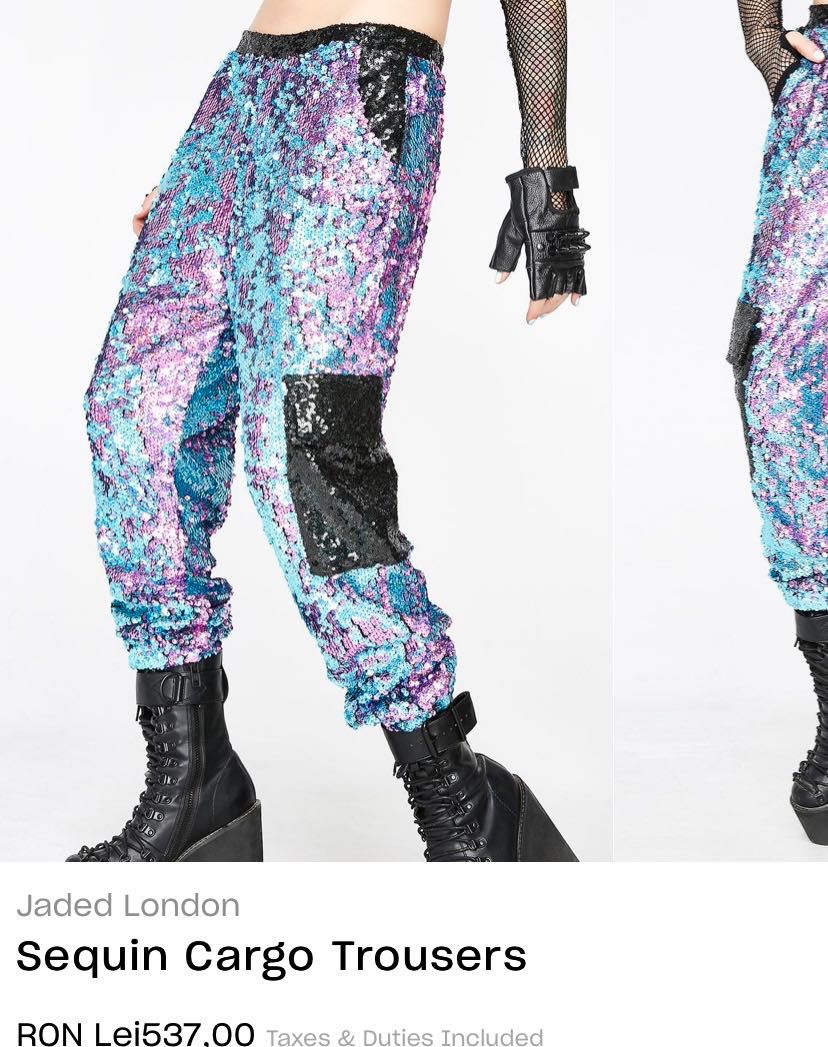 Jaded London
Sequin Cargo Trousers