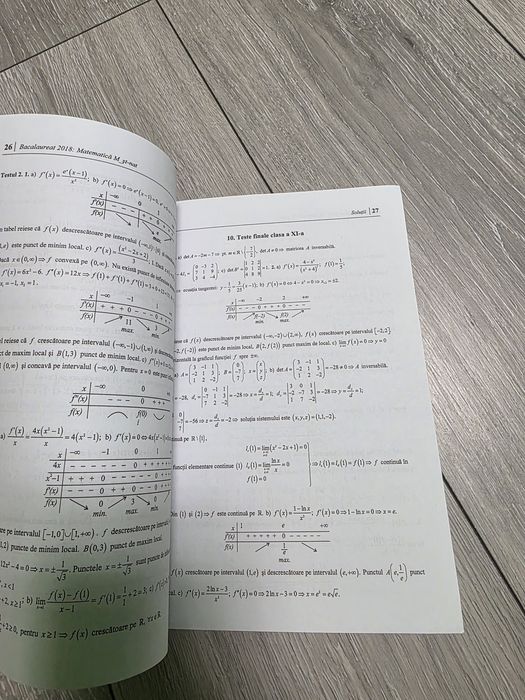 Culegere matematică bacalaureat