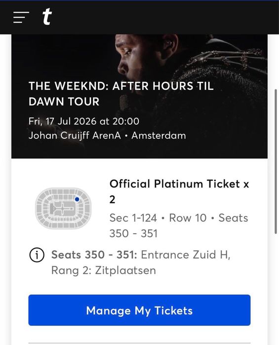 Билети за концерт на The Weeknd