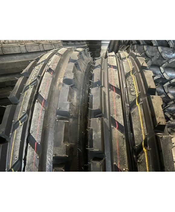 Cauciucuri noi 6.50-20 BRECKNER echipat cu janta 10PR U650 fata R20