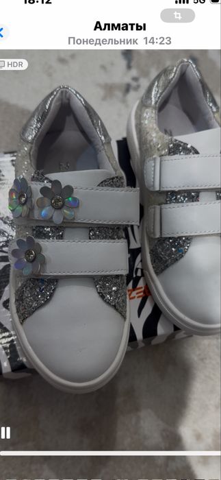 Туфли белые, детские, 28 размер!