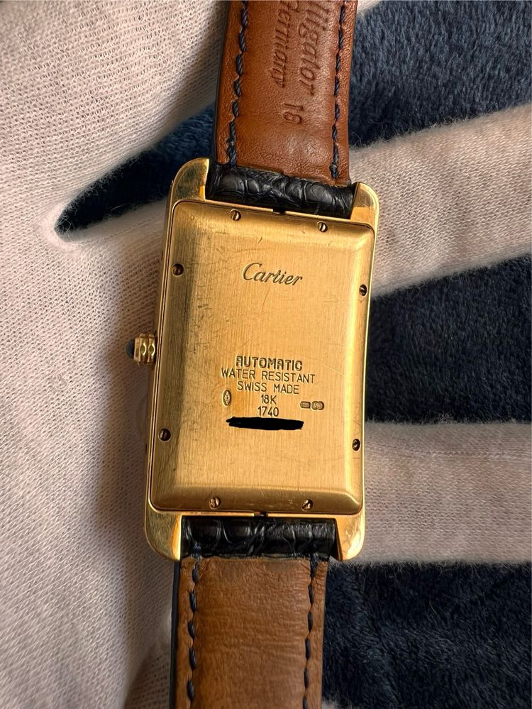 CARTIER Tank Americaine Automatic Mans 18K Gold / Картие 18к