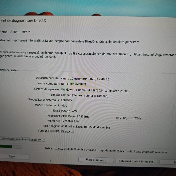 Laptop lenovo Loq ryzen 5 7235hs 12 GB 512 GB ssd Încărcător #46231
