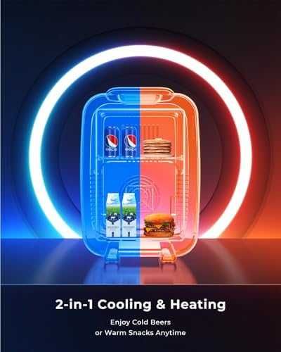 Нов Мини хладилник 4L AC/DC за кола, офис и козметика охлажда/затопля