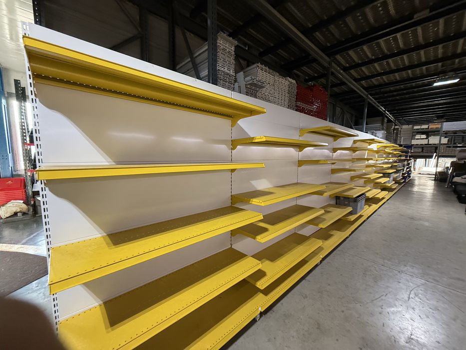 Vand Rafturi Metalice De Supermarket galbene